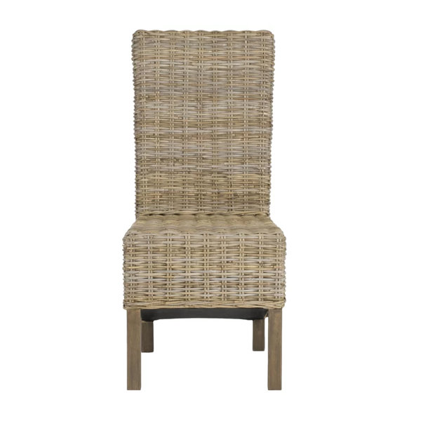 High Back Wicker Dining Chairs